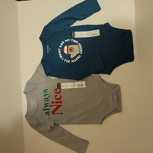 NWT: 2 Okie Dokie long sleeve Bodysuits/Onesies